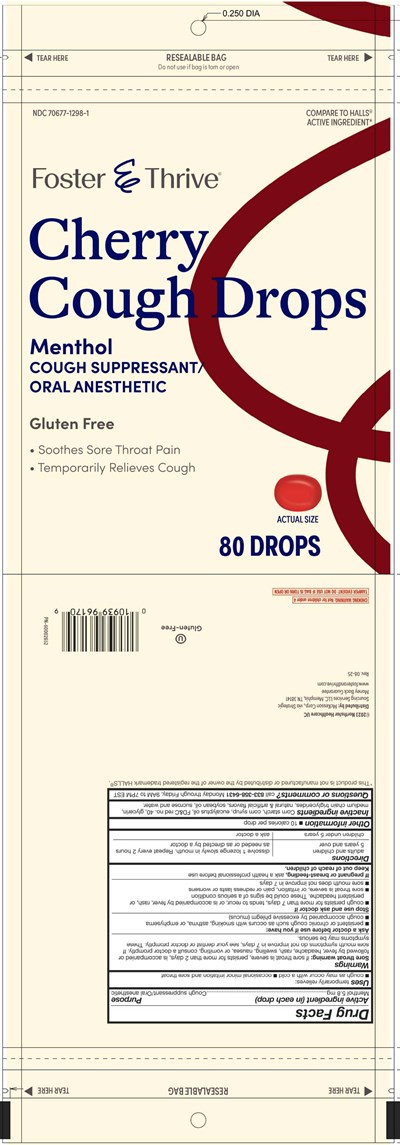 Foster And Thrive Cherry 80ct Cough Drops (Foster And Thrive Cherry 80ct Cough Drops)